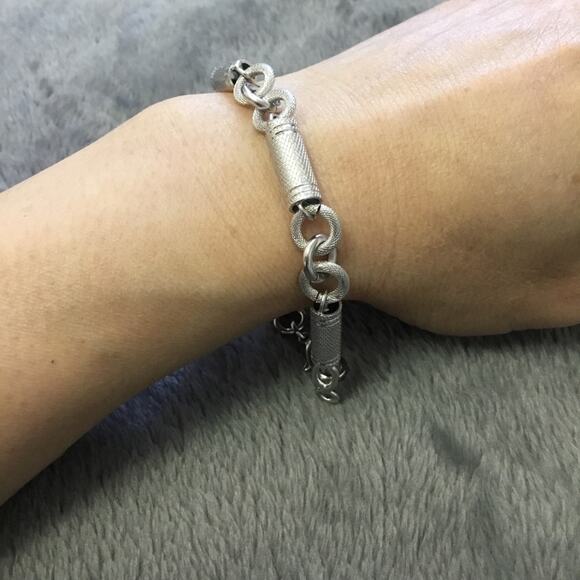 Silver Multi-Tube Bracelet - Picture 4 of 4